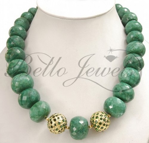 Emerald Beads Necklace