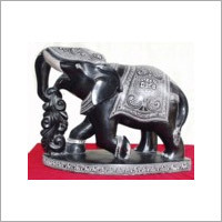 Elephant Statue - Gurgi Stone, 13 Inch, Black | Hand-Carved, Elegant Design, Fine Craftsmanship, Durable Material