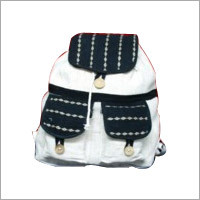 Jute Bag - Jute and Cotton, 19x14x5 Inches, White Flap, Adjustable Straps | Durable, Eco-Friendly, Spacious, Lightweight