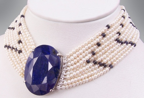 Sapphire Choker Necklace