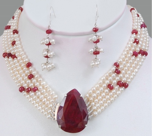 Designer Ruby Necklace