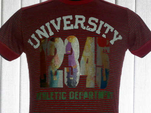 FANCY T-SHIRT ROUND NECK WITH LYCRA