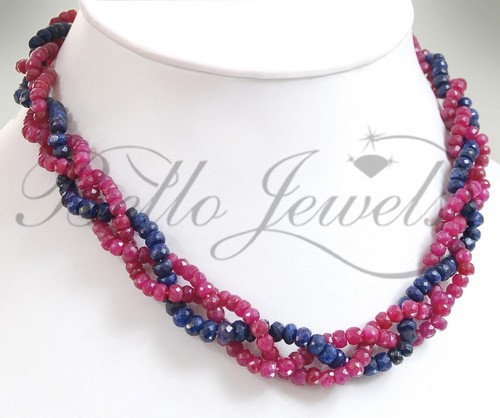 Sapphire Beaded Necklace