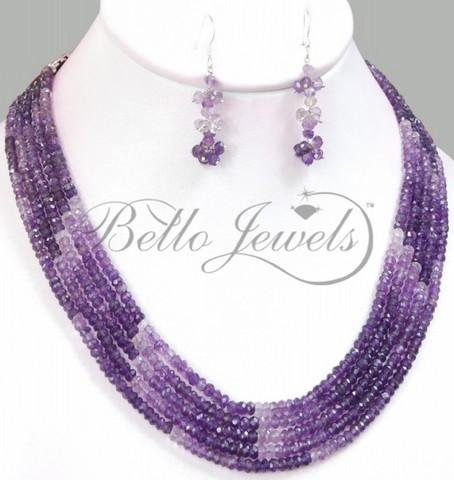 Amethyst Beaded Necklace