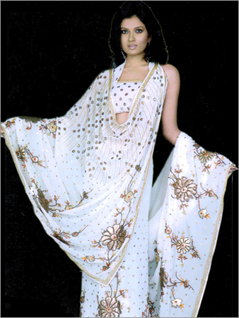 Hand Embroidery Saree