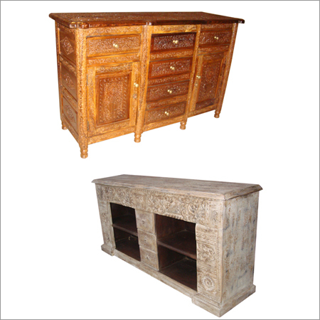 Indian Wooden Furniture - Wooden Carved Side Board