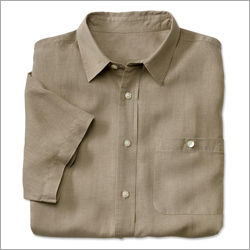 Grey Plain Formal Shirt