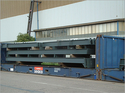 40 ft Flat Rack with Cargo