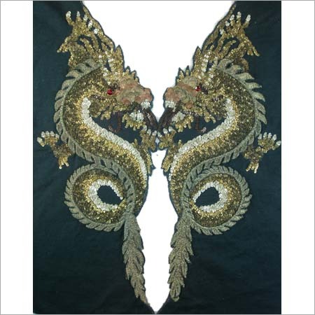 Designer Hand Embroidered Fabric