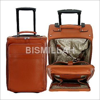 Travel Bags - Leather, 22x14x9 inches, 35 Liters | Comfortable Handle, Lightweight Design, Durable, 4 Spinner Wheels, Organized Compartments