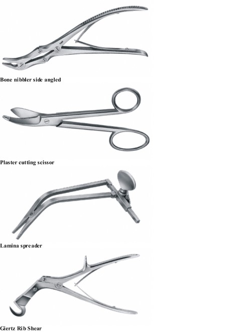 Giertz Rib Shears, kerison ronger, Satinsky clamp