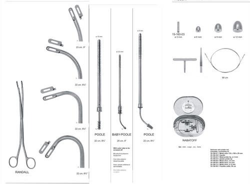 Vein Strippers, Suction Tips, Stone holding forcep