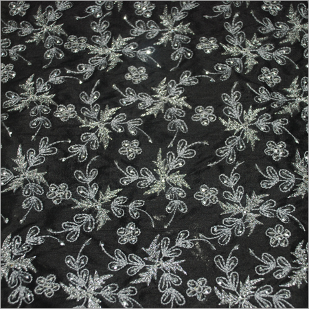 Embroidery on Silk Fabrics for Shoe Tops