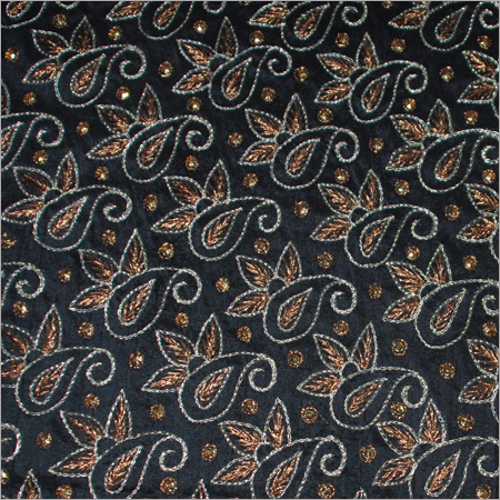 Embroidery on Silk Fabrics for Shoe Tops