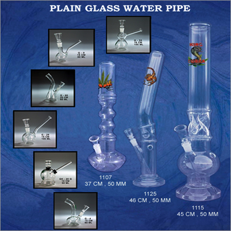 Plain Glass Water Pipes