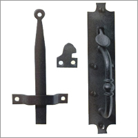 Door Latches - Wrought Iron, Surface Bolt Type, Varied Dimensions, Black Finish | Customizable, Durable, Easy Install, Reliable, Stylish