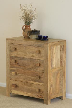 Mantis Light Mango 4 Drawer Chest