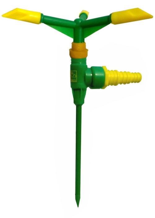 Adj.3-Arms Sprinkler with Spike Stand (12 inch)