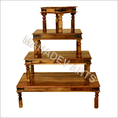 Wooden Stool Mset of 4
