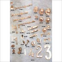 Brass Builder Hardware - Brass Material, Varied Sizes, Golden Finish | Corrosion Resistant, Durable, Easy Installation, Elegant Design