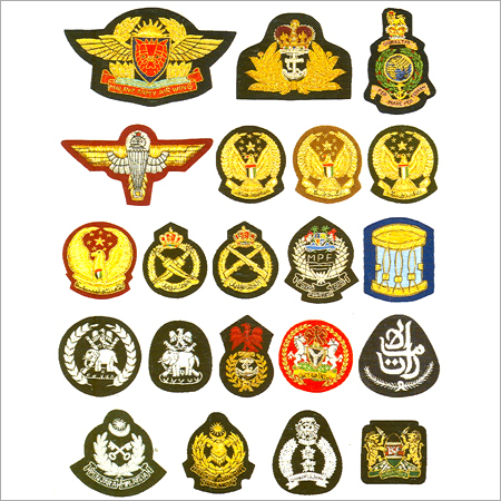 Embroidered Badges, Insignias, Gorgets and Banners