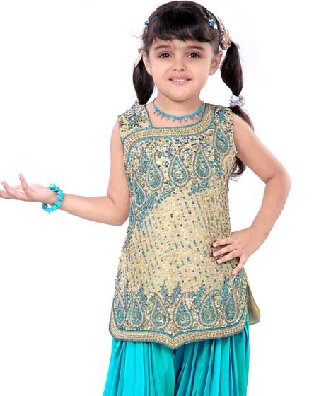 Embroidered Fancy Salwar Kameez Kids Suit