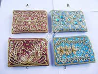 Gold Zari Coin Purses