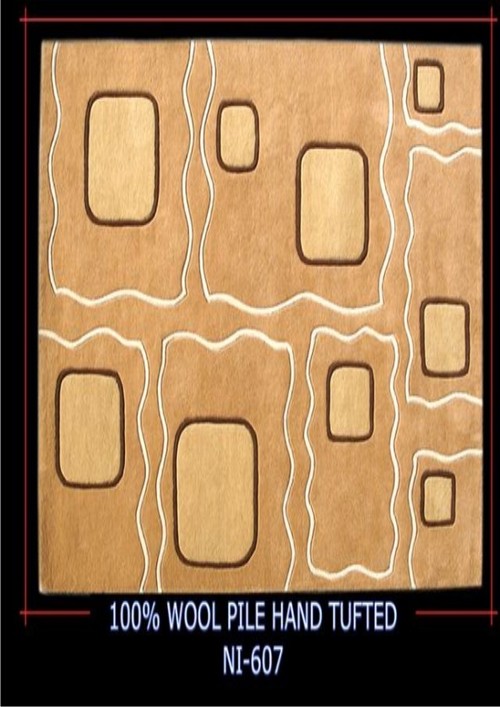 WOOL TILE HAND TUFTED
