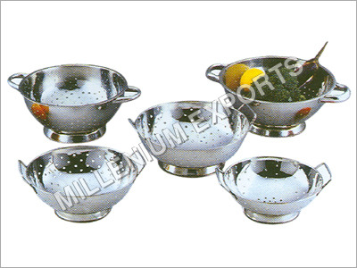 Silver Stainless Steel Colander