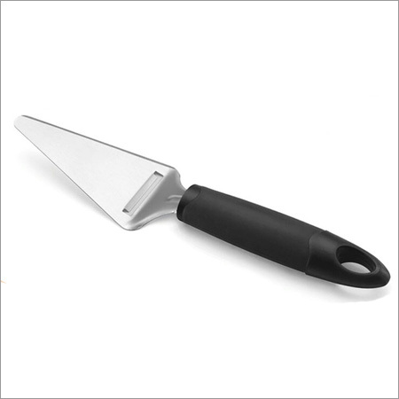 Black And Silver S S Cheese Slicer With Soft Grip Handdle