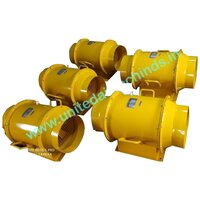 Metal Inline Fans - Capacity: As Per Customer Specs Kg/hr