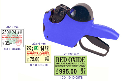 Blue Two Line Labeler