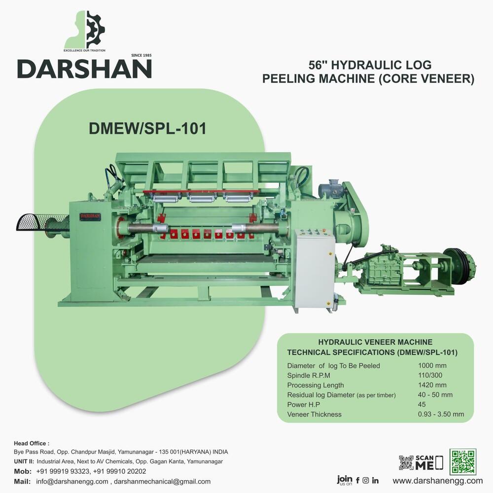 Log Peeling Machine - Color: Green
