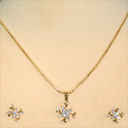Gold Diamond Jewelry Set