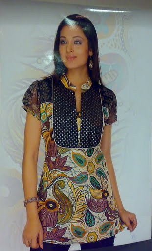 Printed TIky Work Kurti