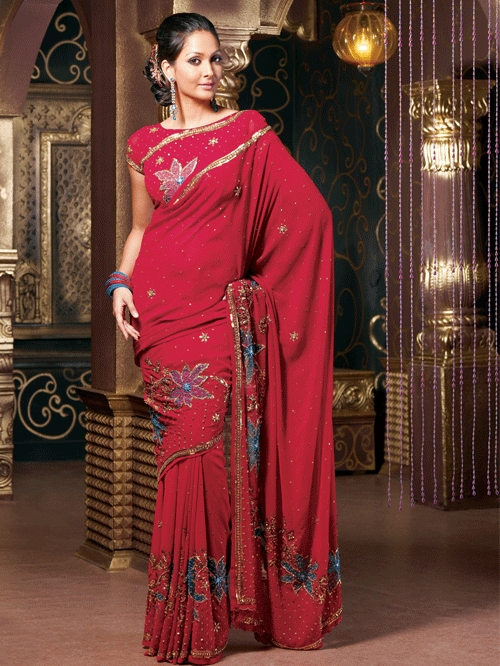 Embroidered Saree