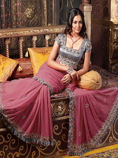 Ladies Embroidered Saree