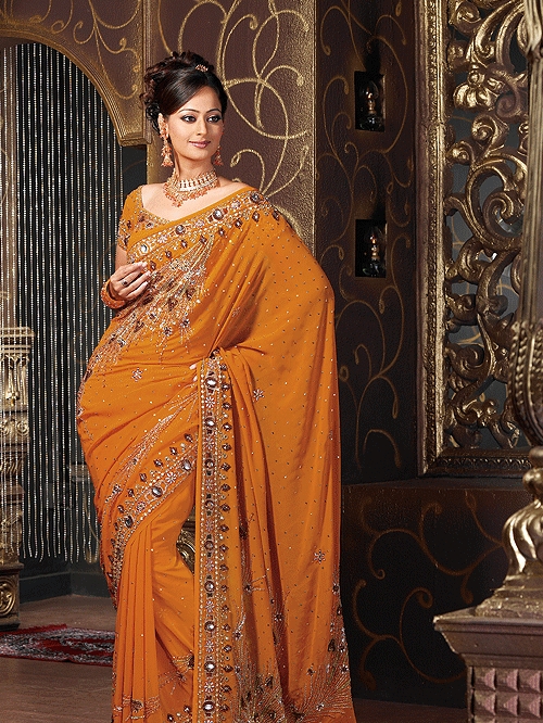 Handwork Embroidered Saree