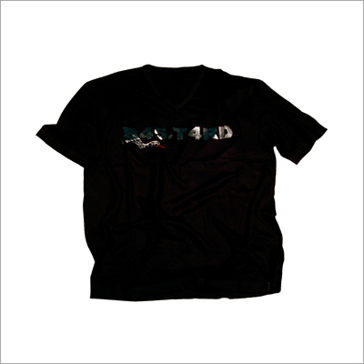 Short Sleeve Foil Print & Embroidered T-shirt