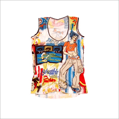 Sleeveless Multi Print Top