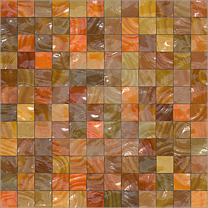 Orange Glossy Tiles