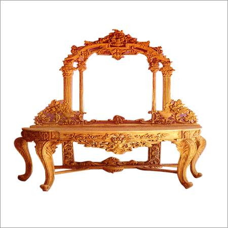 Antique Wooden Framed Mirror