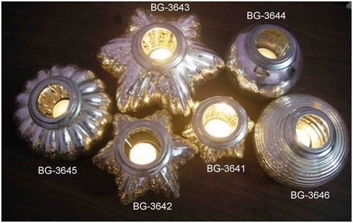 Glass Candle Holders