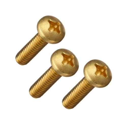 Polished Brass Pan Head Machine Screws