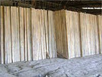 Shuttering de madera de pino