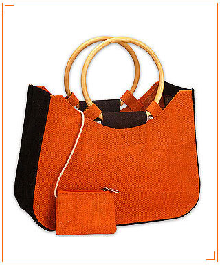 Cane Handle Jute bag