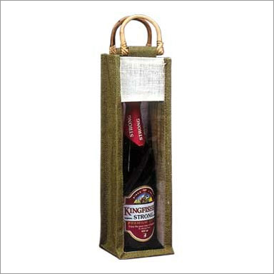 Jute Wine Bottle Bag