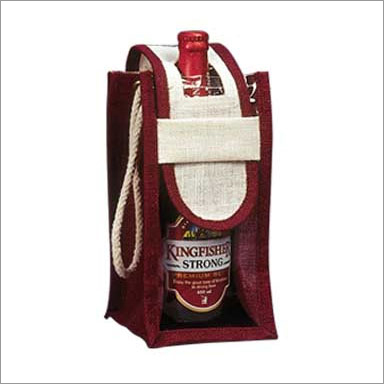 Fancy Jute Wine Bag