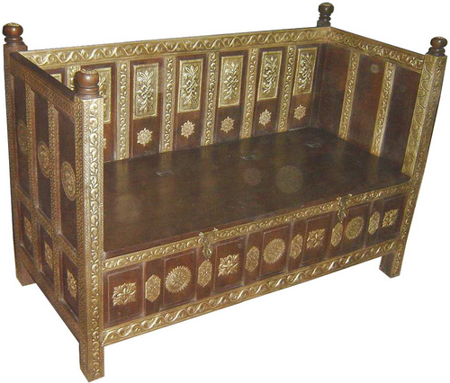 Wooden Sofa With Storage Box