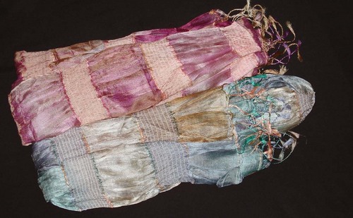 Crushed Tassar Scarves